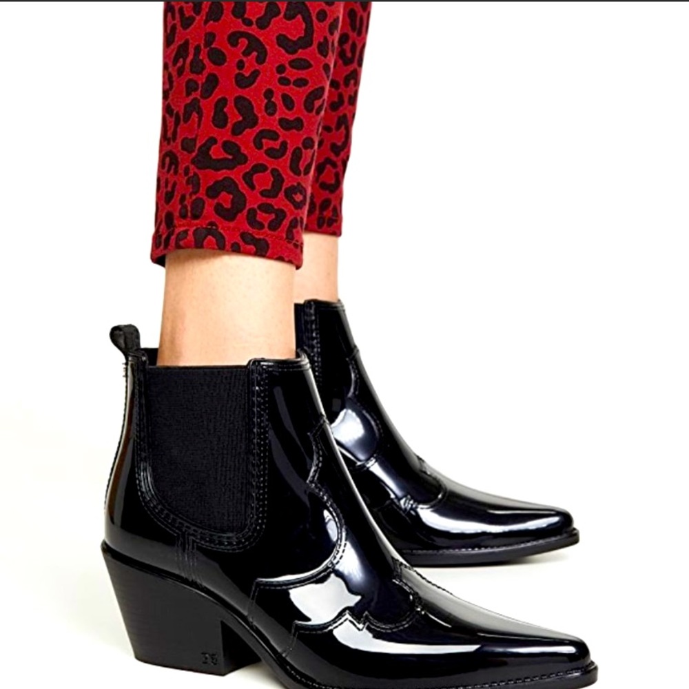 Sam Edelman Black Winona Western Rain Boot
